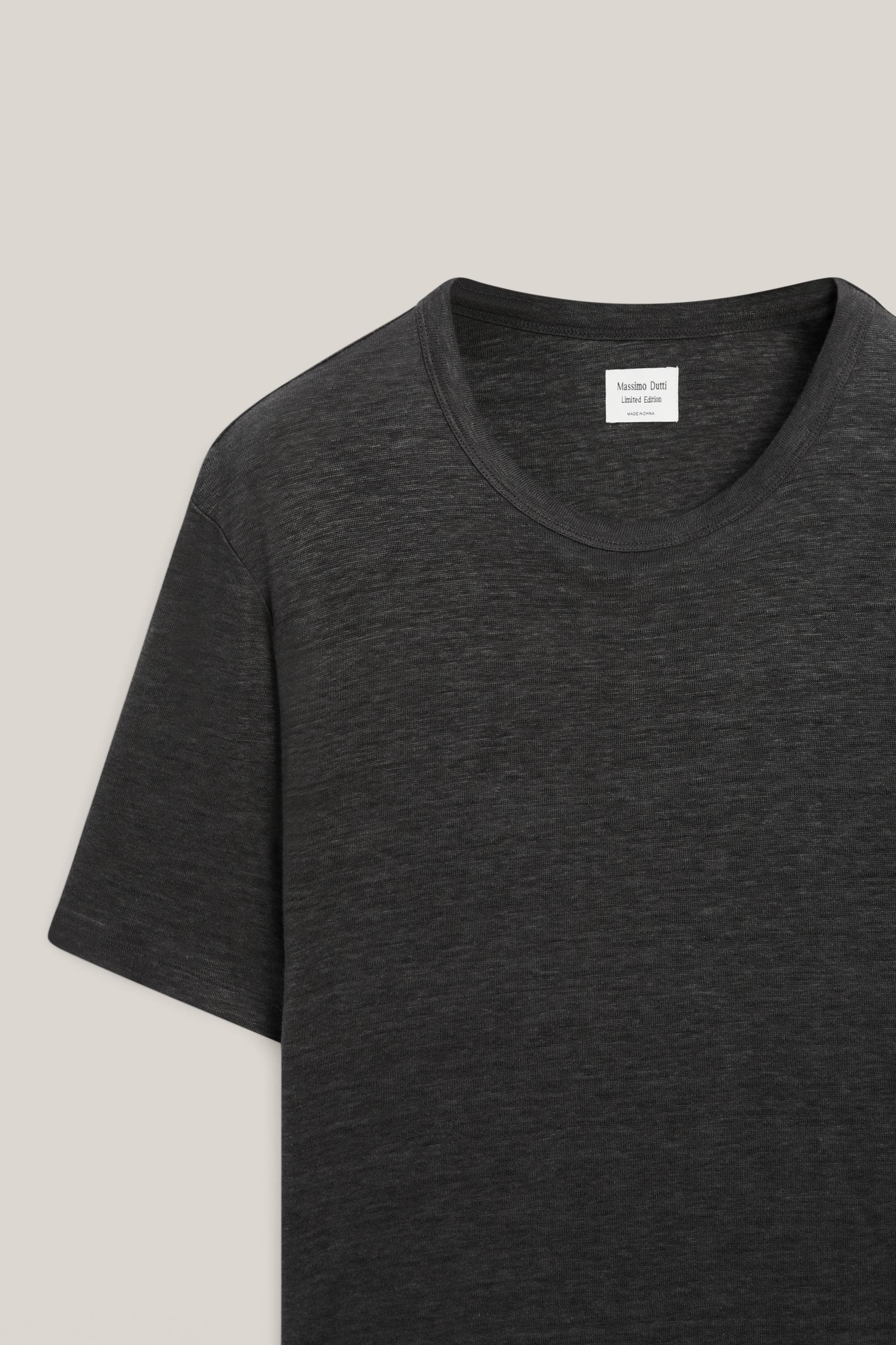 100% linen short sleeve T-shirt